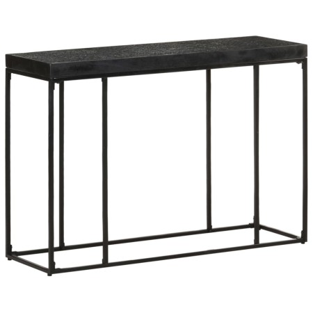 Mesa consola madera maciza de acacia y mango negro 110x35x76 cm de , Mesas auxiliares - Ref: Foro24-321612, Precio: 128,94 €,...