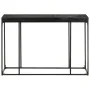 Solid acacia wood and black mango console table 110x35x76 cm by , Side tables - Ref: Foro24-321612, Price: 129,80 €, Discount: %