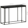Mesa consola madera maciza de acacia y mango negro 110x35x76 cm de , Mesas auxiliares - Ref: Foro24-321612, Precio: 128,94 €,...