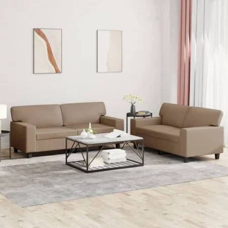 2-piece sofa set synthetic leather cappuccino by , Sofas - Ref: Foro24-3201918, Price: 479,24 €, Discount: %