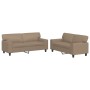 Juego de sofás 2 piezas cuero sintético capuchino de , Sofás - Ref: Foro24-3201918, Precio: 491,04 €, Descuento: %