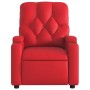 Sillón reclinable de cuero sintético rojo de , Sillones - Ref: Foro24-372508, Precio: 204,47 €, Descuento: %