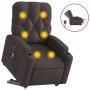Sillón masaje eléctrico reclinable elevable tela marrón oscuro de , Sillones - Ref: Foro24-3204751, Precio: 328,85 €, Descuen...