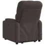 Sillón masaje eléctrico reclinable elevable tela marrón oscuro de , Sillones - Ref: Foro24-3204751, Precio: 353,08 €, Descuen...