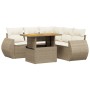 Juego de sofás jardín con cojines 6 pzas ratán sintético beige de , Conjuntos de jardín - Ref: Foro24-3272192, Precio: 470,42...