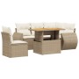 Juego de sofás jardín con cojines 6 pzas ratán sintético beige de , Conjuntos de jardín - Ref: Foro24-3272199, Precio: 470,42...