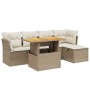 Juego de sofás jardín con cojines 6 pzas ratán sintético beige de , Conjuntos de jardín - Ref: Foro24-3275466, Precio: 412,78...
