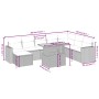 Set de sofás de jardín 9 pzas con cojines ratán sintético beige de , Conjuntos de jardín - Ref: Foro24-3275627, Precio: 612,9...
