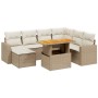 Juego de sofás de jardín con cojines beige 8 pzas ratán PE de , Conjuntos de jardín - Ref: Foro24-3275606, Precio: 546,19 €, ...