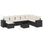 Set de sofás de jardín 8 piezas y cojines ratán sintético negro de , Conjuntos de jardín - Ref: Foro24-3255303, Precio: 535,4...