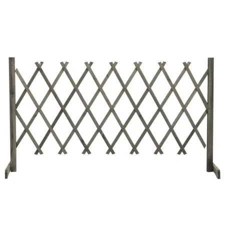 Spalier-Gartenzaun aus massivem grauem Tannenholz 150x80 cm von vidaXL, Zaunpaneele - Ref: Foro24-314827, Preis: 27,55 €, Rab...