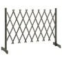 Spalier-Gartenzaun aus massivem grauem Tannenholz 150x80 cm von vidaXL, Zaunpaneele - Ref: Foro24-314827, Preis: 27,55 €, Rab...