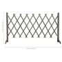 Valla de jardín enrejado madera maciza de abeto gris 150x80 cm de vidaXL, Paneles de vallas - Ref: Foro24-314827, Precio: 27,...