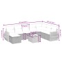 Set de muebles de jardín 9 pzas y cojines ratán sintético gris de , Conjuntos de jardín - Ref: Foro24-3264216, Precio: 553,59...