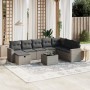Set de muebles de jardín 9 pzas y cojines ratán sintético gris de , Conjuntos de jardín - Ref: Foro24-3263596, Precio: 526,48...