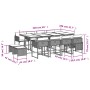 Set comedor de jardín con cojines 13 pzas ratán sintético negro de , Conjuntos de jardín - Ref: Foro24-3211338, Precio: 643,7...