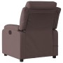 Sillón reclinable de masaje eléctrico tela marrón oscuro de , Sillones - Ref: Foro24-3204973, Precio: 291,57 €, Descuento: %