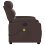 Sillón reclinable de masaje eléctrico tela marrón oscuro de , Sillones - Ref: Foro24-3204973, Precio: 291,57 €, Descuento: %