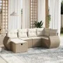 Juego de sofás jardín con cojines 6 pzas ratán sintético beige by , Garden sets - Ref: Foro24-3264104, Price: 491,05 €, Disco...