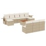 Set de sofás de jardín 11pzas con cojines ratán sintético beige de , Sofás modulares de exterior - Ref: Foro24-3224770, Preci...