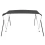 Toldo Bimini de 3 arcos gris antracita 183x160x137 cm de vidaXL, Cubiertas para almacenamiento de barcas - Ref: Foro24-93134,...