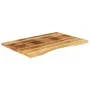 Tablero de escritorio con curva madera mango rugosa 90x50x2,5cm de , Accesorios y productos para escritorios - Ref: Foro24-37...