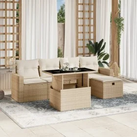 Juego de sofás jardín con cojines 6 pzas ratán sintético beige de , Conjuntos de jardín - Ref: Foro24-3274808, Precio: 445,82...
