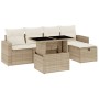Juego de sofás jardín con cojines 6 pzas ratán sintético beige de , Conjuntos de jardín - Ref: Foro24-3274808, Precio: 420,96...