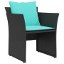 Sillón de jardín con reposapiés ratán sintético negro de , Conjuntos de jardín - Ref: Foro24-368624, Precio: 119,84 €, Descue...