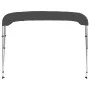 Toldo Bimini de 3 arcos gris antracita 183x160x137 cm de vidaXL, Cubiertas para almacenamiento de barcas - Ref: Foro24-93134,...