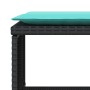 Sillón de jardín con reposapiés ratán sintético negro de , Conjuntos de jardín - Ref: Foro24-368624, Precio: 119,84 €, Descue...