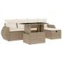 Juego de sofás jardín con cojines 6 pzas ratán sintético beige de , Conjuntos de jardín - Ref: Foro24-3275128, Precio: 460,55...