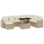 Set de sofás de jardín 9 pzas con cojines ratán sintético beige de , Conjuntos de jardín - Ref: Foro24-3267468, Precio: 603,2...