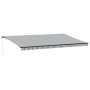 Toldo retráctil manual antracita y blanco 600x300cm de , Toldos - Ref: Foro24-3310243, Precio: 401,82 €, Descuento: %