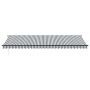 Toldo retráctil manual antracita y blanco 600x300cm de , Toldos - Ref: Foro24-3310243, Precio: 401,82 €, Descuento: %