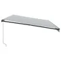 Toldo retráctil manual antracita y blanco 600x300cm de , Toldos - Ref: Foro24-3310243, Precio: 480,25 €, Descuento: %