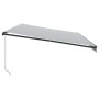 Toldo retráctil manual antracita y blanco 600x300cm de , Toldos - Ref: Foro24-3310243, Precio: 401,82 €, Descuento: %