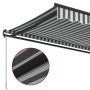 Toldo retráctil manual antracita y blanco 600x300cm de , Toldos - Ref: Foro24-3310243, Precio: 401,82 €, Descuento: %
