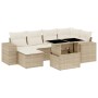 Set sofás de jardín 7 piezas y cojines ratán sintético beige de , Conjuntos de jardín - Ref: Foro24-3269308, Precio: 510,33 €...