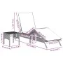 Tumbonas con mesita 2 unidades ratán sintético marrón by , Loungers - Ref: Foro24-4002717, Price: 312,89 €, Discount: %