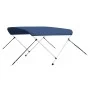 Toldo Bimini de 2 arcos azul marino 150x120x110 cm de vidaXL, Cubiertas para almacenamiento de barcas - Ref: Foro24-93126, Pr...