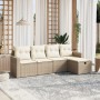 Juego de sofás jardín con cojines 5 pzas ratán sintético beige de , Conjuntos de jardín - Ref: Foro24-3263464, Precio: 323,88...
