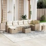 Juego de sofás de jardín con cojines beige 8 pzas ratán PE de , Conjuntos de jardín - Ref: Foro24-3263514, Precio: 514,81 €, ...