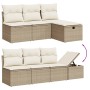 Juego de sofás de jardín con cojines beige 8 pzas ratán PE de , Conjuntos de jardín - Ref: Foro24-3263514, Precio: 514,81 €, ...