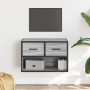 Mueble de TV madera y metal roble ahumado 60x31x39,5 cm de , Muebles TV - Ref: Foro24-848912, Precio: 52,86 €, Descuento: %