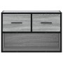 Mueble de TV madera y metal roble ahumado 60x31x39,5 cm de , Muebles TV - Ref: Foro24-848912, Precio: 52,86 €, Descuento: %