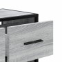 Mueble de TV madera y metal roble ahumado 60x31x39,5 cm de , Muebles TV - Ref: Foro24-848912, Precio: 52,86 €, Descuento: %