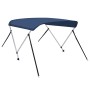 Toldo Bimini de 2 arcos azul marino 150x120x110 cm de vidaXL, Cubiertas para almacenamiento de barcas - Ref: Foro24-93126, Pr...
