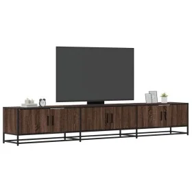 Mueble para TV madera de ingeniería marrón roble 240x35x41 cm de , Muebles TV - Ref: Foro24-3300799, Precio: 144,00 €, Descue...