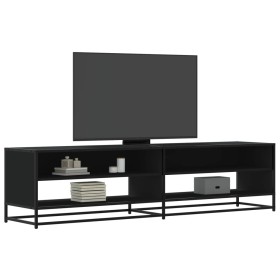 Mueble de TV madera de ingeniería negro 180,5x40x46 cm de , Muebles TV - Ref: Foro24-3300800, Precio: 106,03 €, Descuento: %